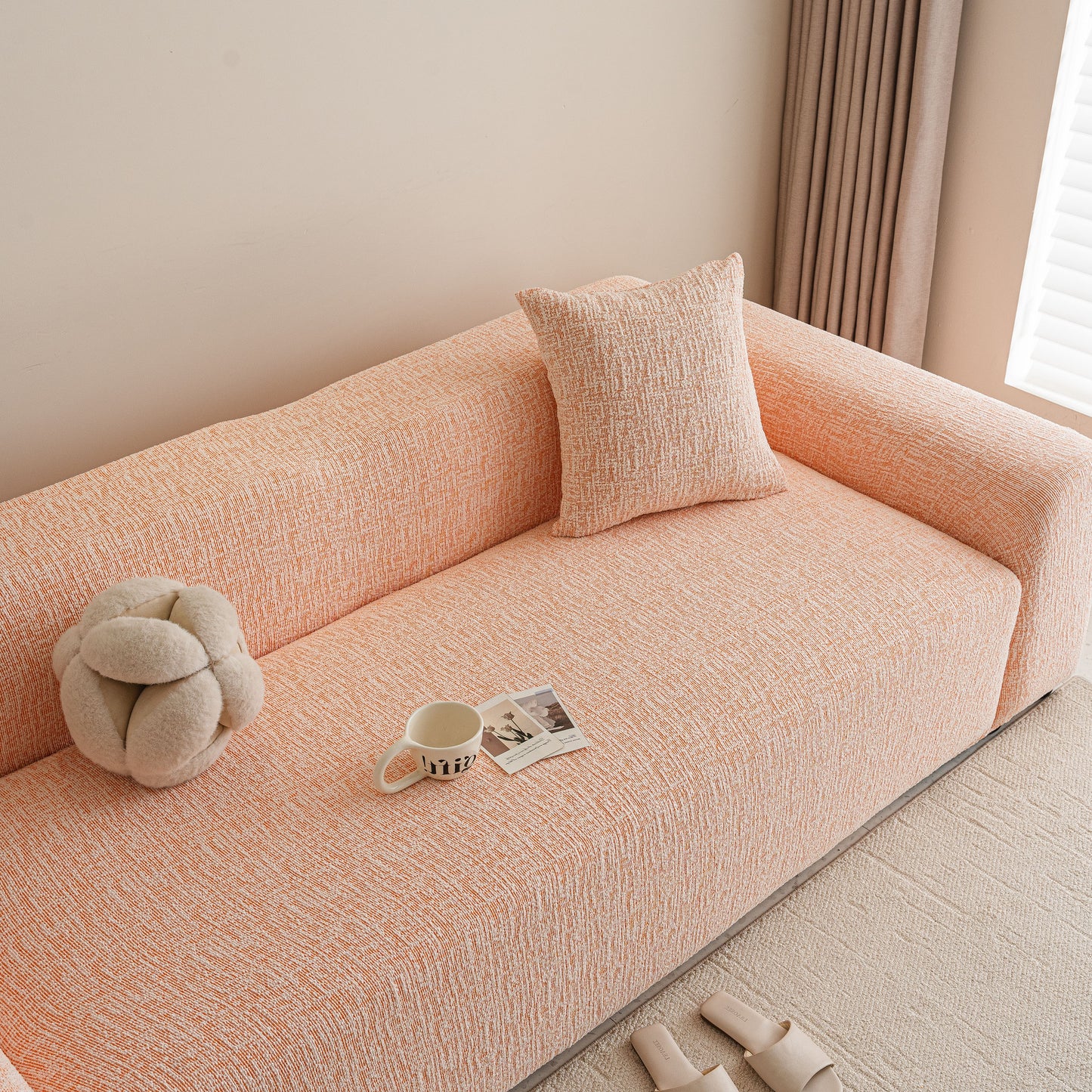 High Stretch Washable Slipcover, Non-Slip Washable Furniture Protector for Kids Pets