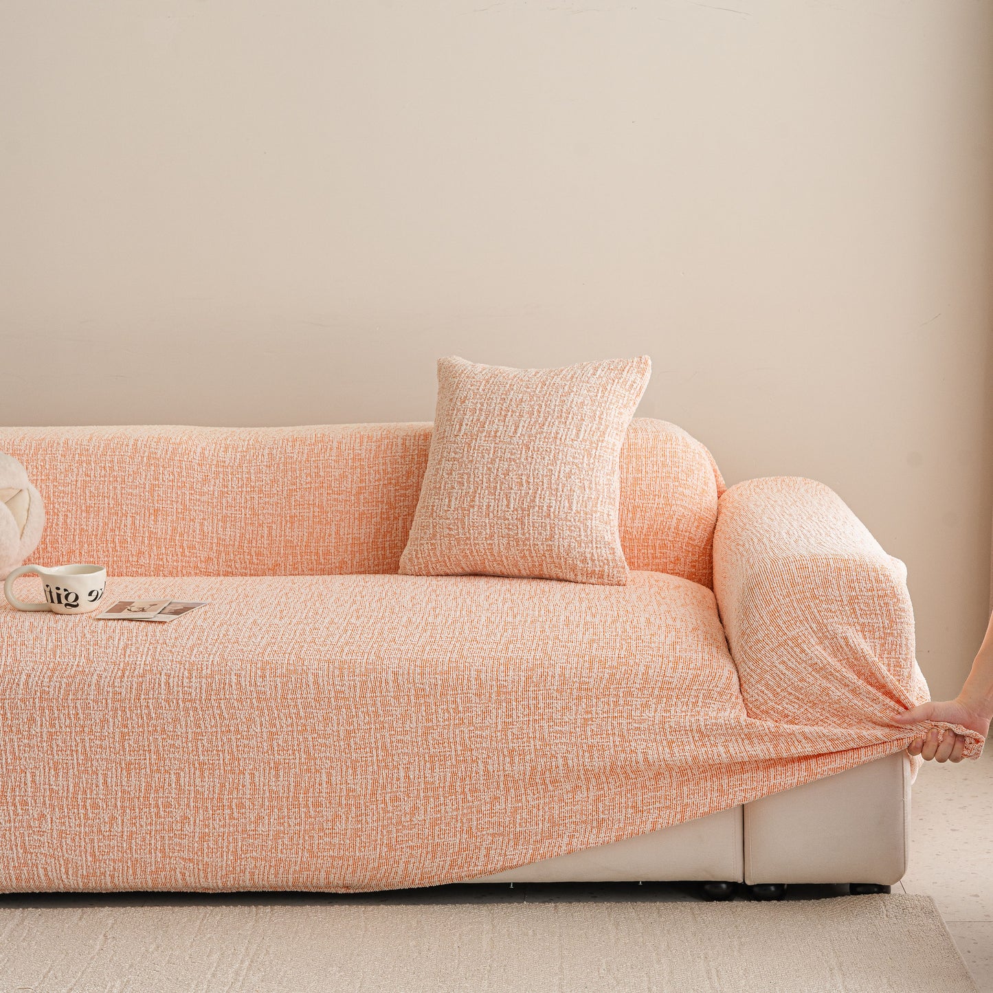 High Stretch Washable Slipcover, Non-Slip Washable Furniture Protector for Kids Pets