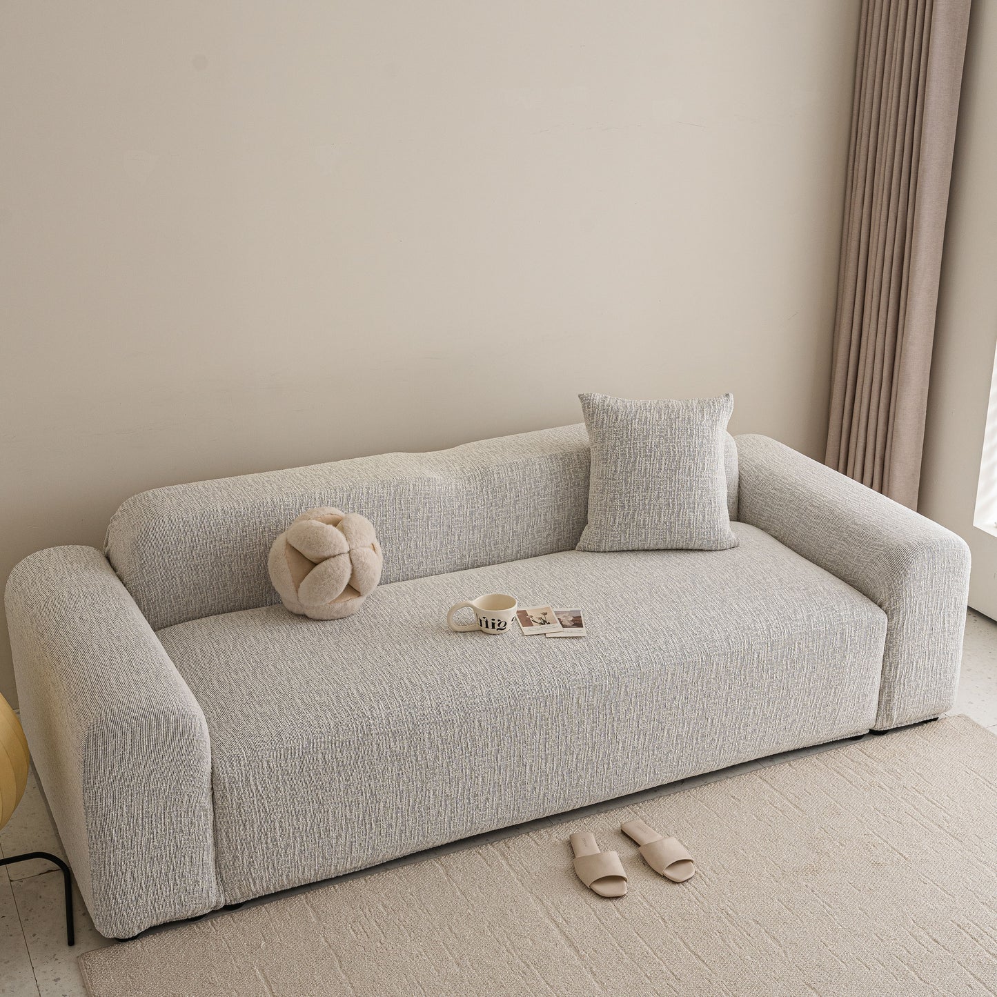 High Stretch Washable Slipcover, Non-Slip Washable Furniture Protector for Kids Pets