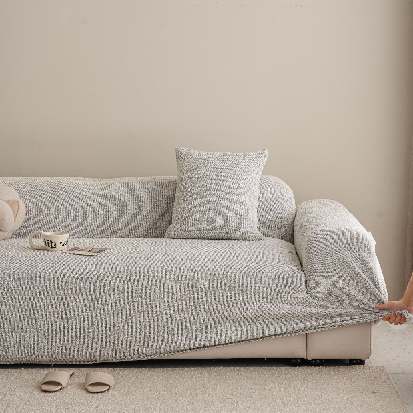 High Stretch Washable Slipcover, Non-Slip Washable Furniture Protector for Kids Pets