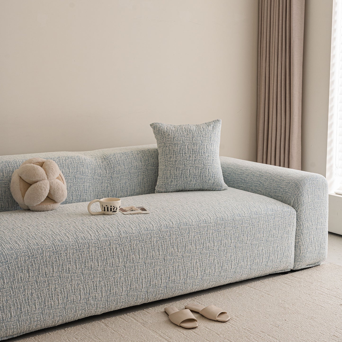 High Stretch Washable Slipcover, Non-Slip Washable Furniture Protector for Kids Pets