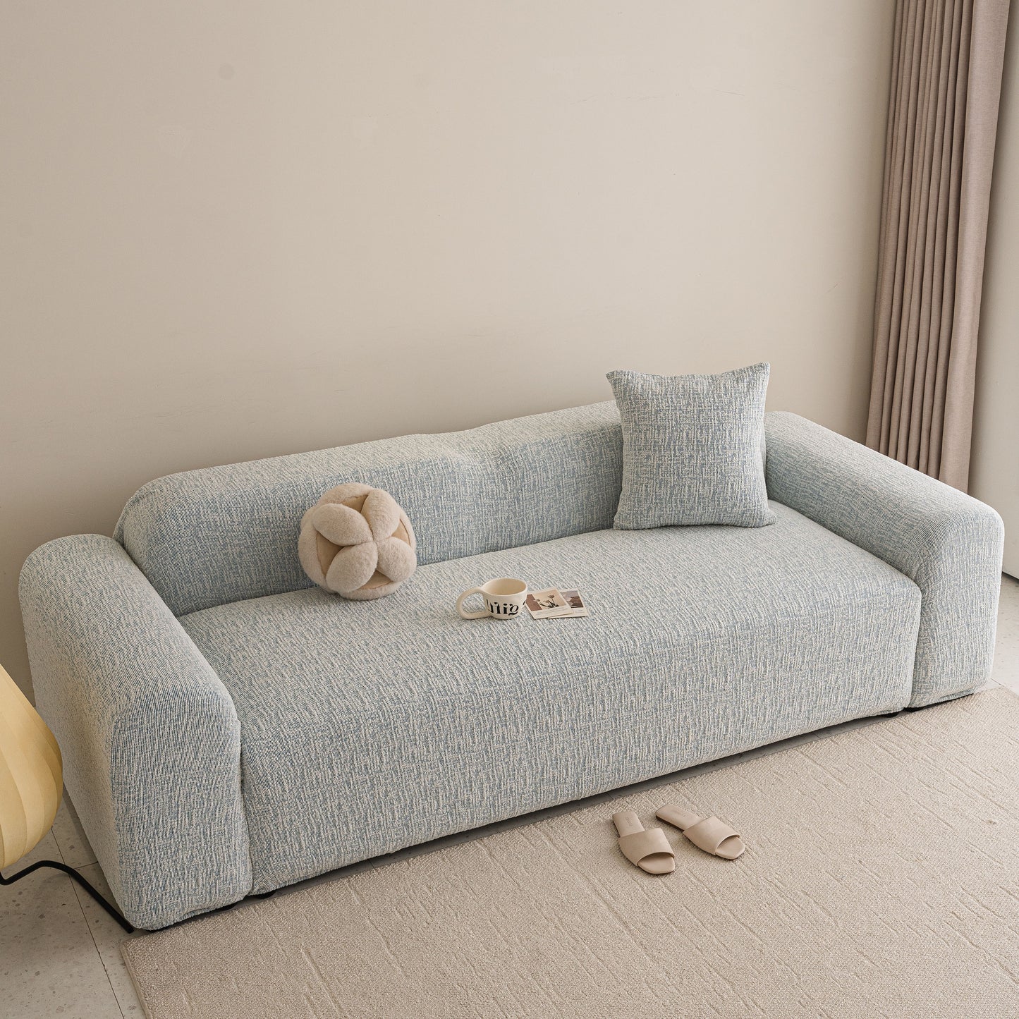 High Stretch Washable Slipcover, Non-Slip Washable Furniture Protector for Kids Pets