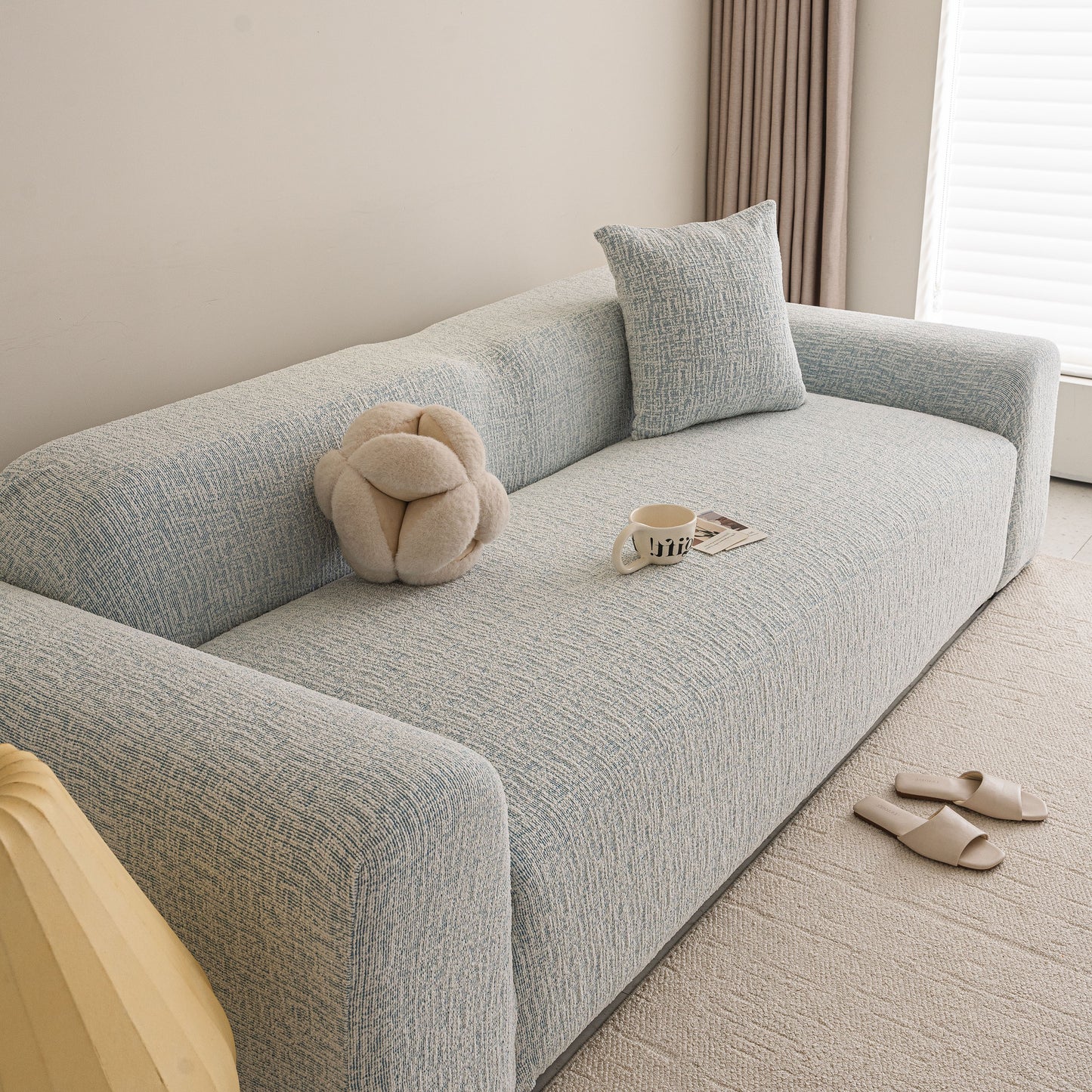 High Stretch Washable Slipcover, Non-Slip Washable Furniture Protector for Kids Pets