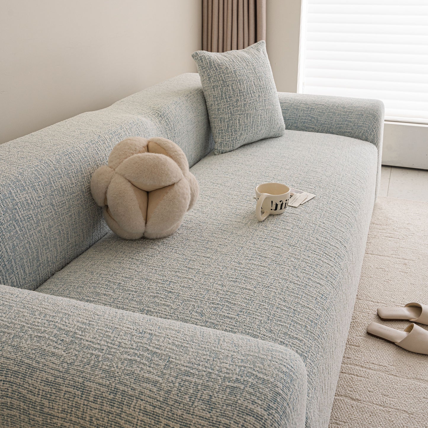 High Stretch Washable Slipcover, Non-Slip Washable Furniture Protector for Kids Pets