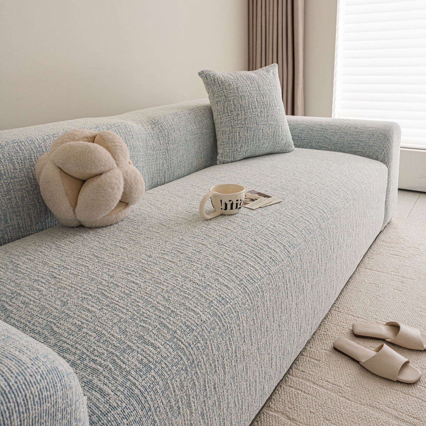 High Stretch Washable Slipcover, Non-Slip Washable Furniture Protector for Kids Pets