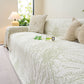 Cooling Botanical Jacquard Couch Cover Decorative Furniture Cover for Loveseat & Sofas