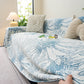 Cooling Botanical Jacquard Couch Cover Decorative Furniture Cover for Loveseat & Sofas