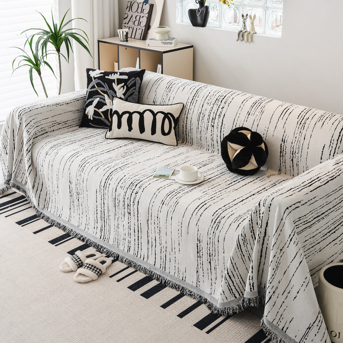 Abdeckungen für Sofas, Sofabezug aus weichem Chenille, L-förmige Eckso – Slipcover KAS™