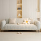 Ribbed Washable Sofa Cover, High Stretch Striped Couch Slipcover with Tie Straps