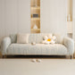 Ribbed Washable Sofa Cover, High Stretch Striped Couch Slipcover with Tie Straps