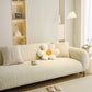 Ribbed Washable Sofa Cover, High Stretch Striped Couch Slipcover with Tie Straps