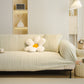 Ribbed Washable Sofa Cover, High Stretch Striped Couch Slipcover with Tie Straps