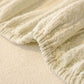 Ribbed Washable Sofa Cover, High Stretch Striped Couch Slipcover with Tie Straps