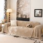 Plush Fleece Washable Sofa Throw Blanket, Soft & Cozy Furniture Protector for Couch