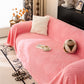 Plush Fleece Washable Sofa Throw Blanket, Soft & Cozy Furniture Protector for Couch
