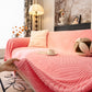 Plush Fleece Washable Sofa Throw Blanket, Soft & Cozy Furniture Protector for Couch