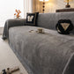 Solid Color Chenille Sofa Throw Cover, Soft Textured Sofa Cover for Sectional L Shape