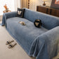 Solid Color Chenille Sofa Throw Cover, Soft Textured Sofa Cover for Sectional L Shape
