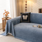 Solid Color Chenille Sofa Throw Cover, Soft Textured Sofa Cover for Sectional L Shape