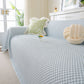 3D Bubble Textured Furniture Protector Throw Cover, Cooling Soft Woven Couch Cover