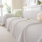 3D Bubble Textured Furniture Protector Throw Cover, Cooling Soft Woven Couch Cover