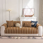 Tufted Stripe Sofa Protector Cover, Textured Non-Slip Couch Cover for Pets & Kids