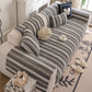 Tufted Stripe Sofa Protector Cover, Textured Non-Slip Couch Cover for Pets & Kids