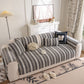 Tufted Stripe Sofa Protector Cover, Textured Non-Slip Couch Cover for Pets & Kids