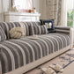 Tufted Stripe Sofa Protector Cover, Textured Non-Slip Couch Cover for Pets & Kids