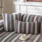Tufted Stripe Sofa Protector Cover, Textured Non-Slip Couch Cover for Pets & Kids