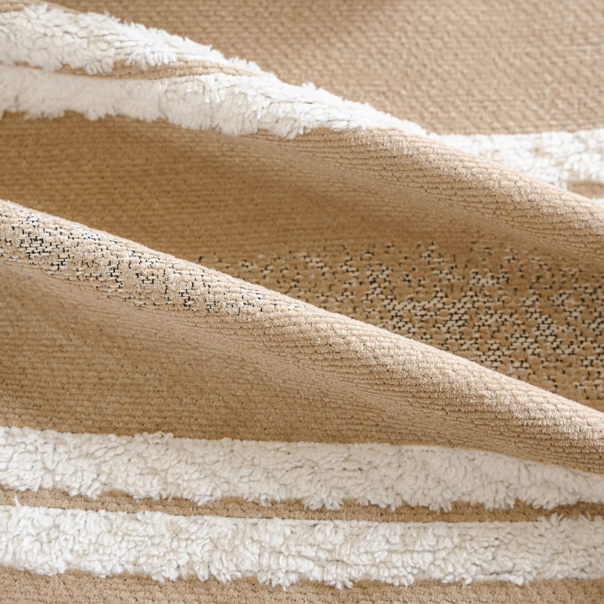 Boho Farmhouse Rustic Striped Sofa Throw Cover, Raised Textured Furniture Couch Cover