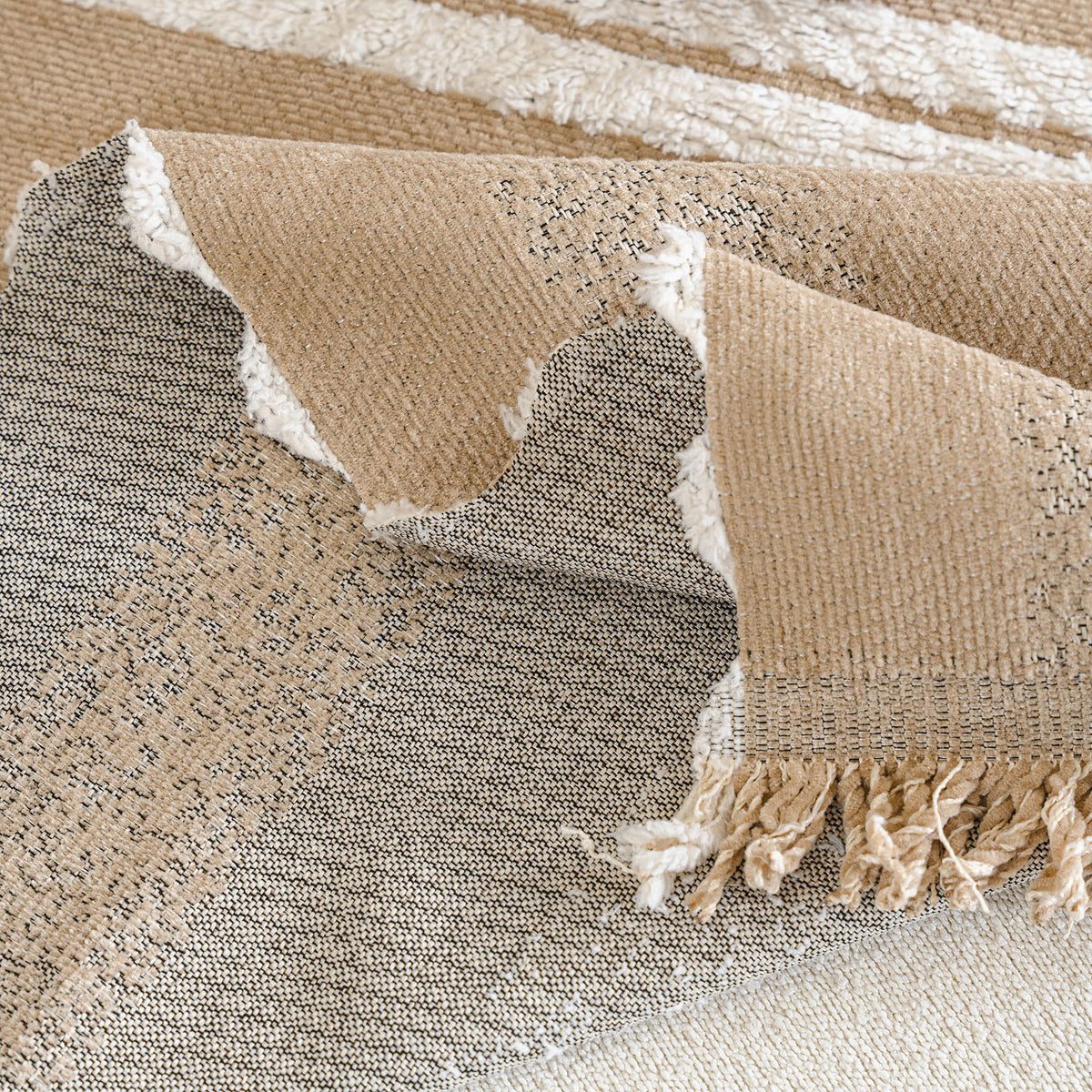 Boho Farmhouse Rustic Striped Sofa Throw Cover, Raised Textured Furniture Couch Cover