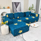 Boho Printed Sofa Slipcover, Stretch Furniture Protector for Sectional L-Shaped Sofa