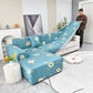 Boho Printed Sofa Slipcover, Stretch Furniture Protector for Sectional L-Shaped Sofa