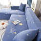 Boho Printed Sofa Slipcover, Stretch Furniture Protector for Sectional L-Shaped Sofa