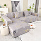 Boho Printed Sofa Slipcover, Stretch Furniture Protector for Sectional L-Shaped Sofa