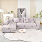 Boho Printed Sofa Slipcover, Stretch Furniture Protector for Sectional L-Shaped Sofa