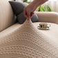 High Stretch Wheat Ear Embossed Textured Couch Slipcover, Water Repellent Sofa Cover