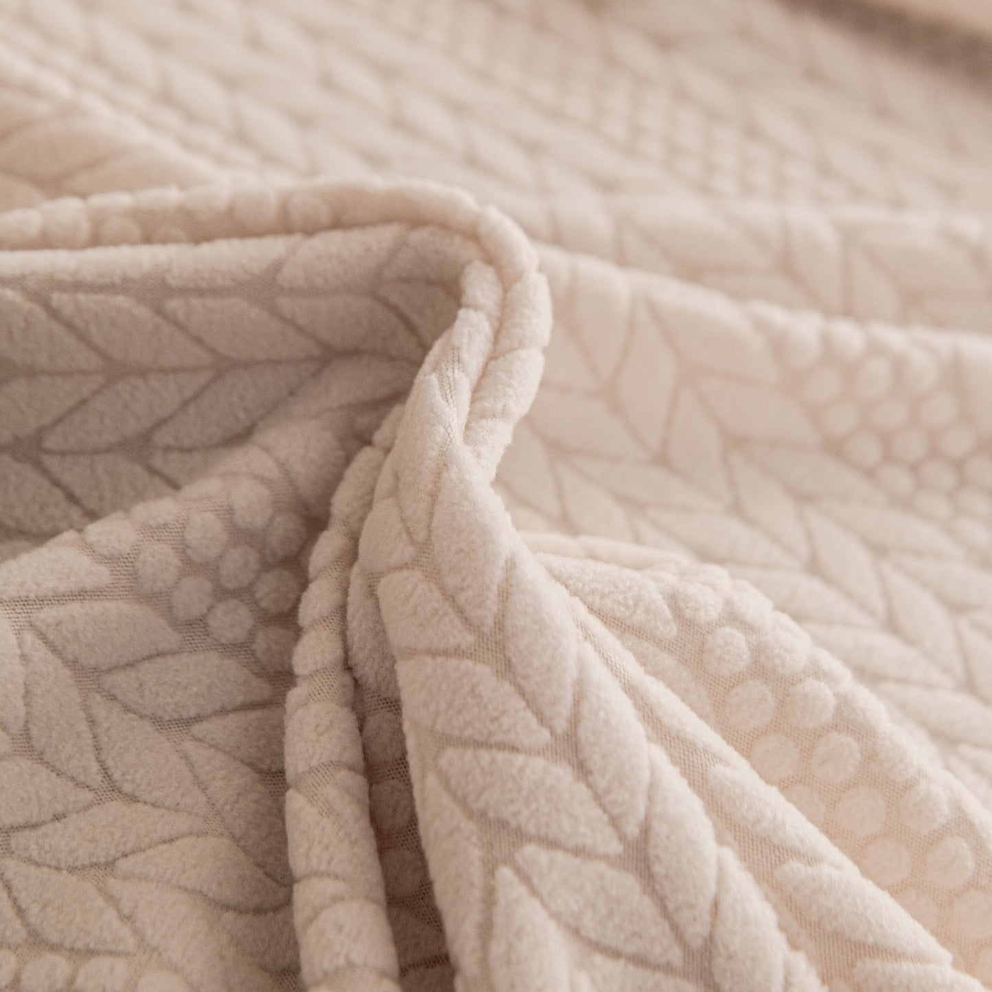 High Stretch Wheat Ear Embossed Textured Couch Slipcover, Water Repellent Sofa Cover