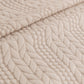High Stretch Wheat Ear Embossed Textured Couch Slipcover, Water Repellent Sofa Cover