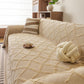 Soft Chenille Sofa Throw Cover, Raised Geometric Texture Furniture Protector Blanket