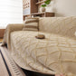 Soft Chenille Sofa Throw Cover, Raised Geometric Texture Furniture Protector Blanket