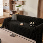 Soft Chenille Sofa Throw Cover, Raised Geometric Texture Furniture Protector Blanket