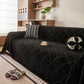 Soft Chenille Sofa Throw Cover, Raised Geometric Texture Furniture Protector Blanket