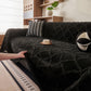 Soft Chenille Sofa Throw Cover, Raised Geometric Texture Furniture Protector Blanket