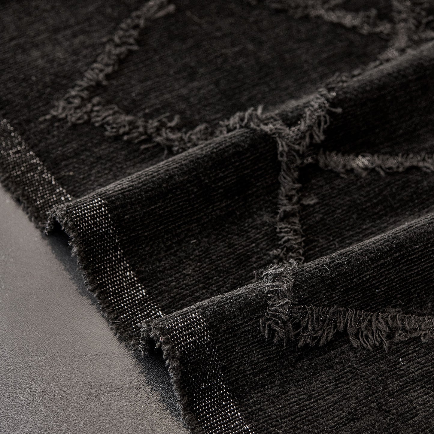 Soft Chenille Sofa Throw Cover, Raised Geometric Texture Furniture Protector Blanket