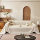 Soft Chenille Sofa Throw Cover, Raised Geometric Texture Furniture Protector Blanket