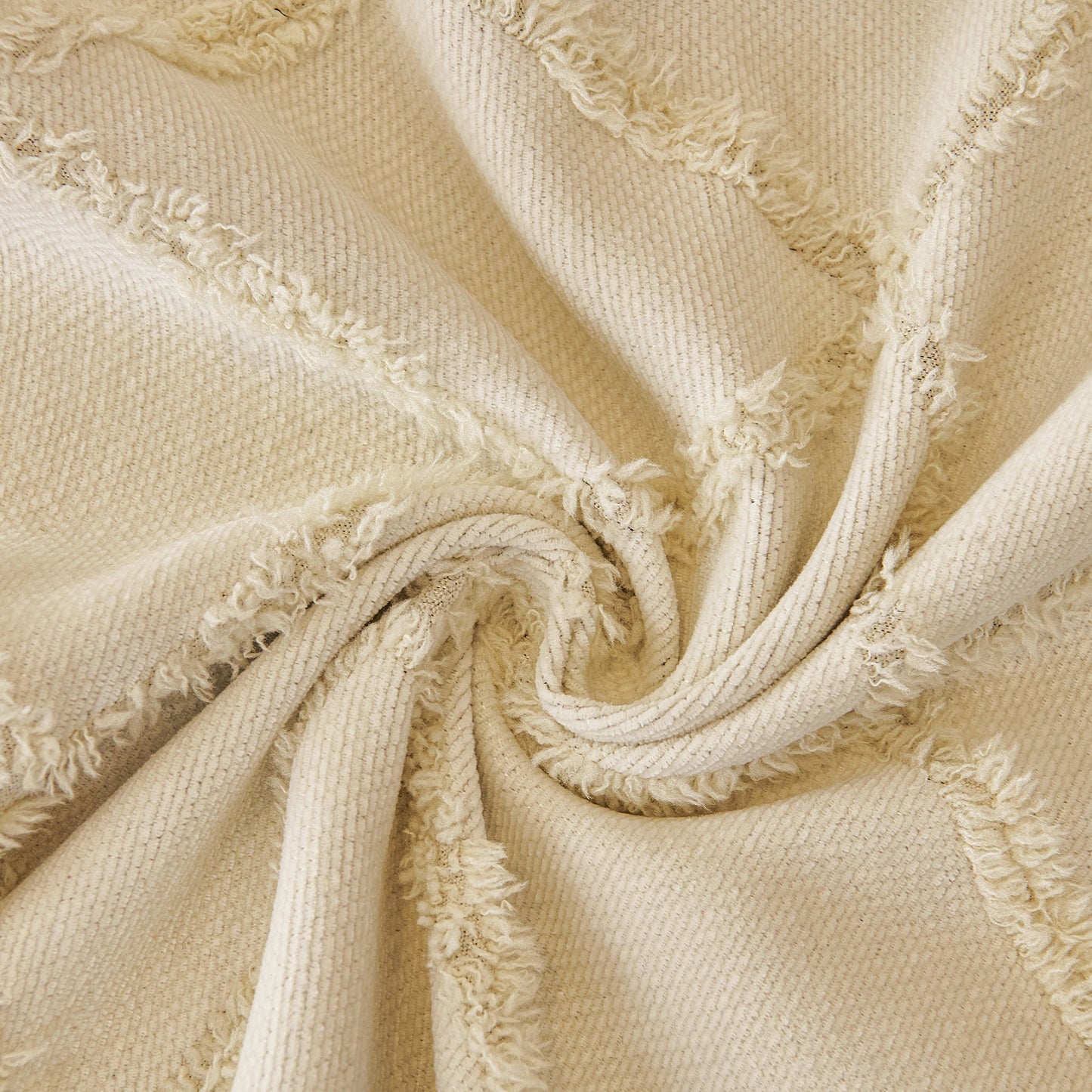 Soft Chenille Sofa Throw Cover, Raised Geometric Texture Furniture Protector Blanket