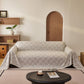 Soft Chenille Sofa Throw Cover, Raised Geometric Texture Furniture Protector Blanket