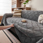 Soft Chenille Sofa Throw Cover, Raised Geometric Texture Furniture Protector Blanket